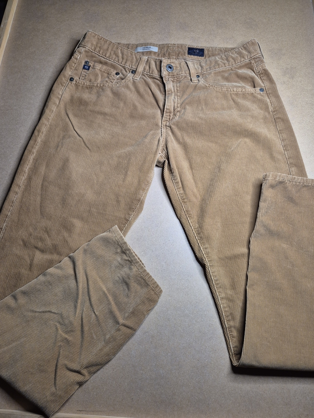 AG Adriano Goldschmied Women's Corduroy Pants in Golden Tan 4236/4